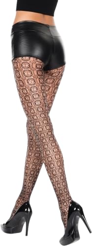Image of ToBeInStyle Women's Large Mesh Fishnet Patterned Pantyhose Tights