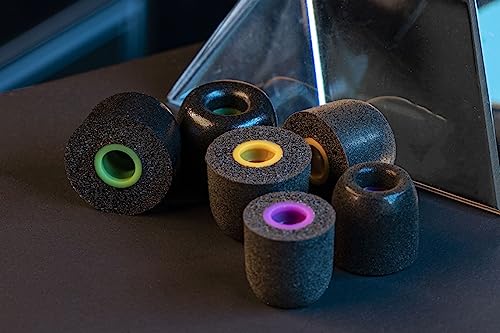 Image of Linsoul Tripowin TP45 Spiral Groove Memory Foam Eartips, 2 Pairs in Ear Monitor Ear Plugs Suitable for 4.5mm-6.5mm Earphone Nozzle (L)