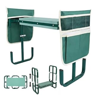 HEYIDAMAI agenouilloir pliable 2 en 1 avec sac 4 poches
