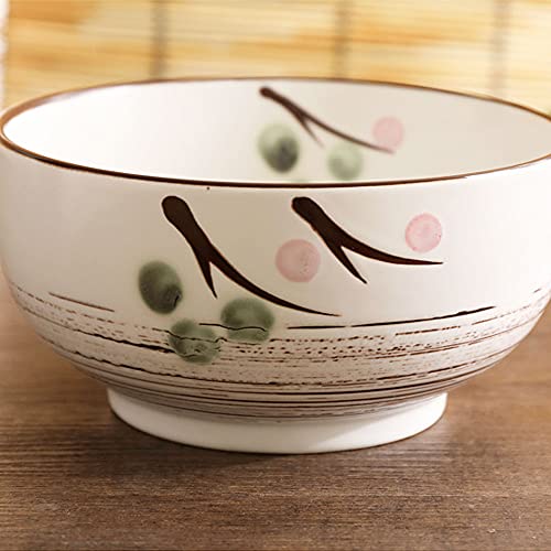 Whjy White Ceramic Bowl With Lid, Spoon, Chopsticks For Soup, Rice, Noodles. Japanese Traditional Style Tableware. #TOP4
