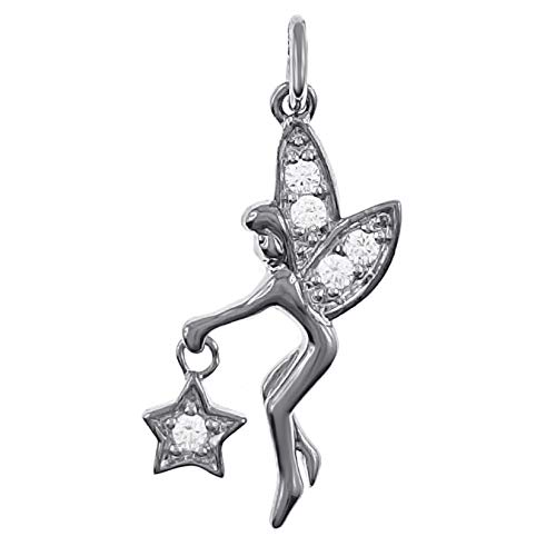 Pendentif fée étoile argent rhodié fini les bijoux ternes qui noircissent la peau