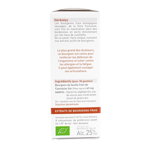 Macérat de bourgeons de cassis bio d'exception Herbiolys immunité supérieure - 4