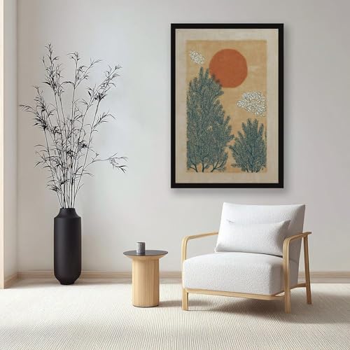Affiche rétro botanique médiévale en toile arche 50x75 cm - 7