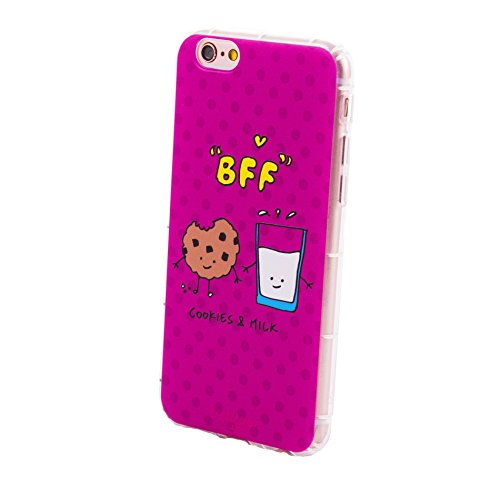 Bubblegum Cases for iPhone Models BEST FRIENDS Funny Food Love Romantic Case Cover (iPhone 5C, Cookies & Milk)