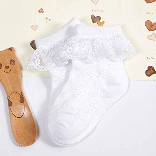 Elenxs Bébé Filles Coton Tricoté Blend socquettes 0 12 mois
