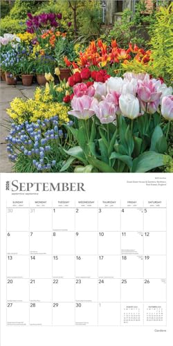 Gardens | 2026 12 x 24 Inch (Hanging) Monthly Square Wall Calendar | Foil Stamped Cover | Plastic-Free | BrownTrout | Outdoor Home Country Nature - image 4