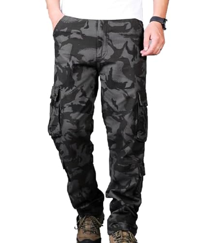 BAYAMO Mens Cargo Pants Camo Military Fatigue Pant Camouflage Hunting Combat Work Casual Pants Multi Pocket4