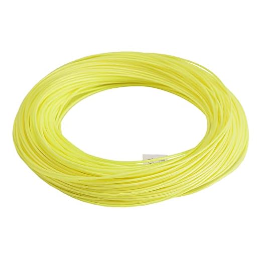 SF WF4F 100FT Fly Fishing Line Weight Forward Floating Fly Line for Fly Fishing Double Welded Loops Fluo Yellow