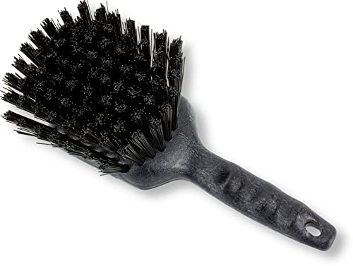 Image of SPARTA 40541EC03 Plastic Scrub Brush, Utility Brush, Kitchen Brush With Hanging Hole For Cleaning, 8 Inches, Black - (Pack of 1)