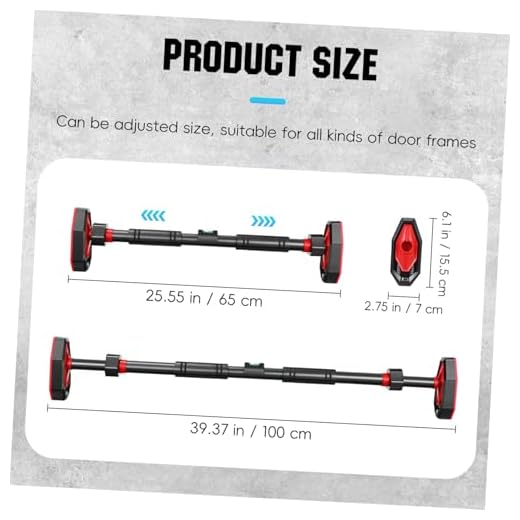 Adjustable No-Drill Doorway Pull-Up Bar