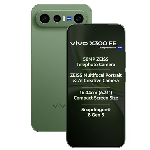 vivo X300 FE 5G (Urban Olive, 12GB RAM, 256GB Storage) with No Co...