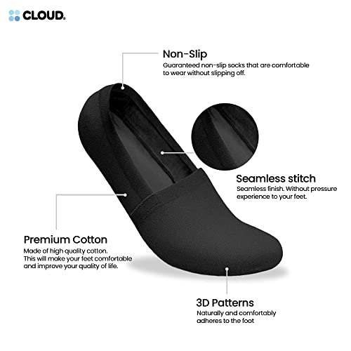 Cloud No Show Socks Non Slip Loafer Sneaker Flats Boat Shoe Invisible Low Cut Liner Cotton Socks For Men and Women2