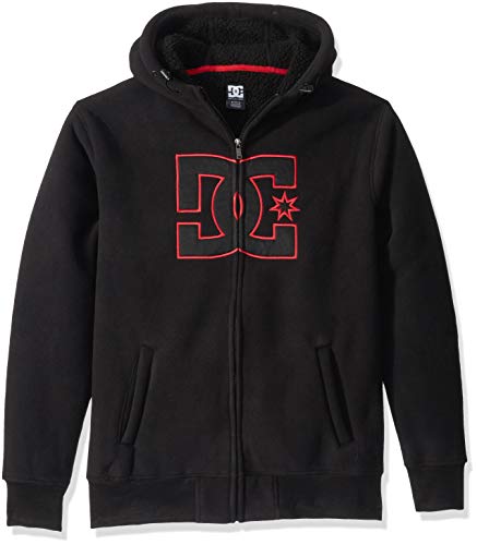 DC Men's New Star Sherpa Zip Fleece, Black, L