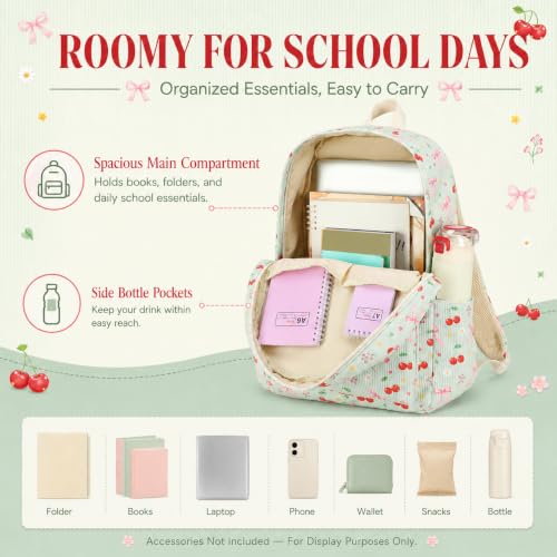 Image of BTOOP School Backpack for Teens Large Cute Bookbag Lightweight 15.6 inch Laptop Bag for Girls Women Casual High School College