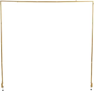 Over The Table Rod Stand Adjustable and Sturdy for Balloon Arch Decoration 46-100in Length 29-55in Height for Weddings and Parties (Gold)
