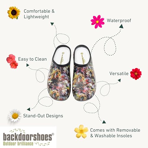 Image of Backdoorshoes Waterproof Premium Garden Clog Shoes for Women with Arch Support
