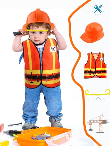 Disfraz infantil construcción 9 piezas para niños miniatura 3