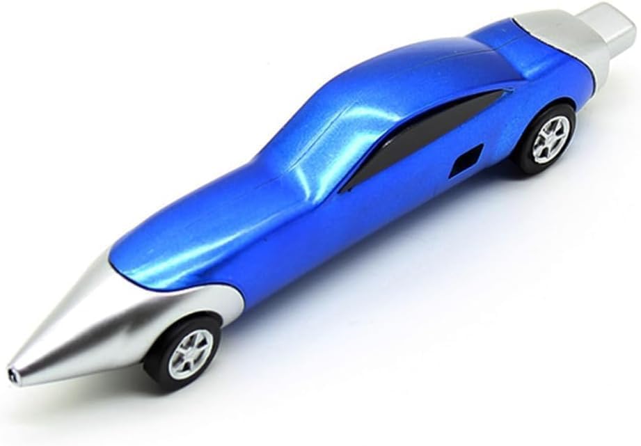 Cawhui Dark Blue Sports Car Pens Race Car Pens for Plastic Cars Shape,Fun Pen Cool Ink Pen for Daily Writing Office School Penss and Refills（13cm）