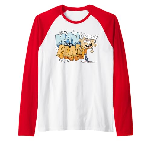 The Loud House Lincoln Loud The Man With The Plan Raglan Baseball Tee