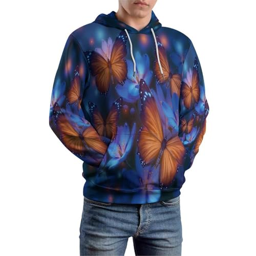 Hoodie 3D art fantastique papillon pour vos sorties urbaines tendance Harajuku