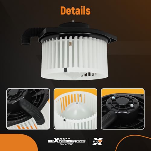 Image of maXpeedingrods HVAC Blower Motor with Fan Cage 700314 for Nissan NV1500 NV2500 NV3500 2012-2021 Titan 2017-2021 Titan XD 2016-2021, AC Heater Blower Motor Fan # PM4059 272201PA0A 27220EZ00A 272201PA1B