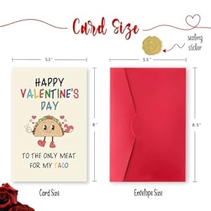 Funny Valentines Day Card Gifts for Him Boyfriend, Naughty Valentine's Day Gifts for Men, Unique Valentines Day Cards for Husband, Taco Vday Cards Funny Valentines Day Card Gifts for Him Boyfriend Naughty Valentines Day Gifts for Men Unique Valentines Day Cards for Husband Taco Vday Cards