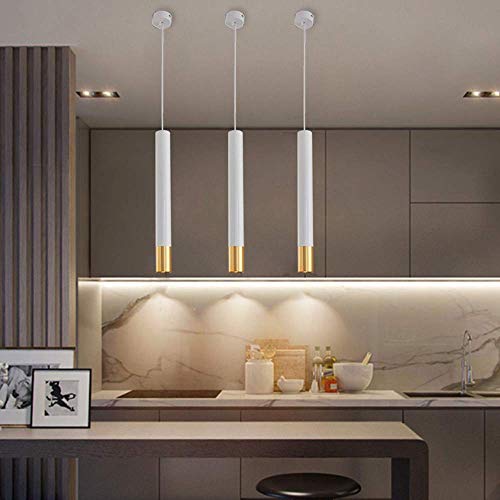 Lámpara colgante LED soluciona falta de luz regulable de tubo largo para barra de cocina 7