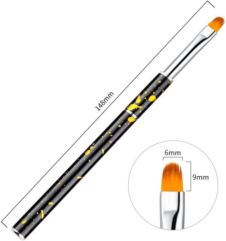Manicure Painting Brush Pen Metal Stripes Acrylic Nail Art Drawing Liner of Gel Lines Flat Tools