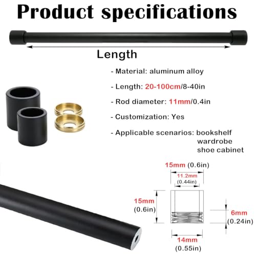 Riel de protección para estante de 65 cm pack de 2 unidades 3