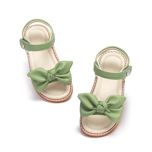 Image of ESTINE Toddler /Little Kid Girls Bow Open Toe Flat Evening Dress Sandals