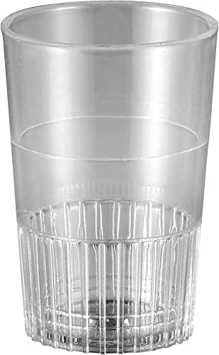 zappy 1.5 oz Straight Wall Shooter Hard Disposable Plastic Shot Glasses Party Bar Glasses Wedding Cups Wine Glass Cocktail Champagne Martini Neon Party Cups Colored Drinking Glasses (500 Ct Clear)