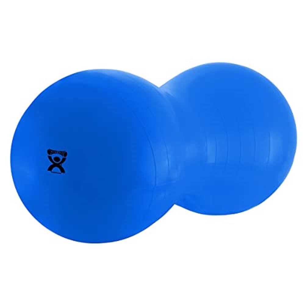 CanDo Gymnastikrolle / Motorikball / Fitnessball in Erdnussform - Peanut Ball - blau, 80 cm x 130 cm