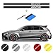 Stickers Bandes latérales Autocollantes | pour Les modèles Mercedes AMG et Classe A, C, E, G, S, GLE, GLC, GLA, GLS, CLA (Noir Brillant)