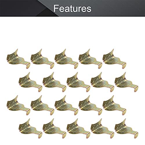Image of Bettomshin Solid Moulding Picture Hooks Hangers Rail Hanging Hook Color Zinc-Plated 54mmx29mm Bronze 20Pcs