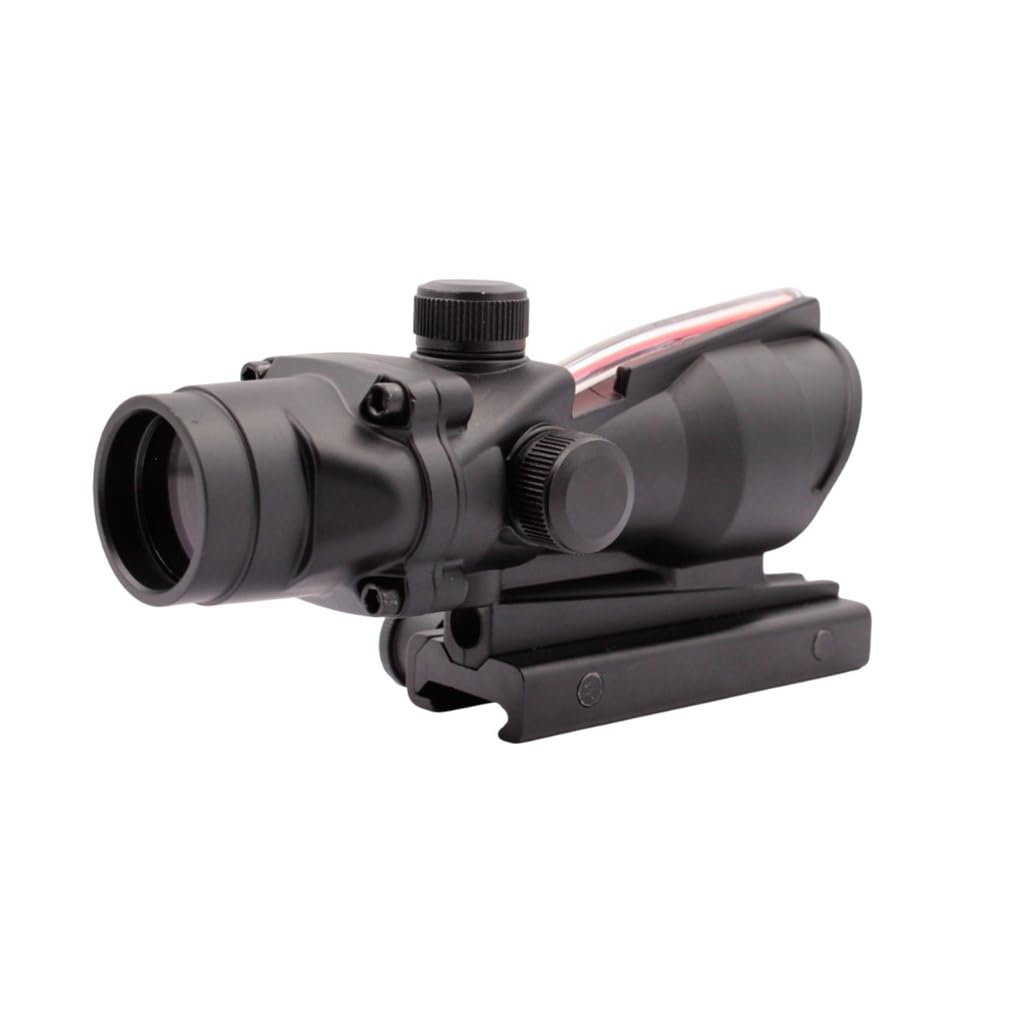 Arsenic Argon AS30GX Visor Red Dot 1x30, Fibra Óptica, Negro, Aluminio, Estilo ACOG, Montaje Picatinny, 30mm, para Airsoft