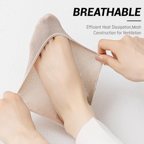 Women's No Show Liner Socks 8 Pack Low Cut Non Slip Footies Invisible Socks for Flat Boat3
