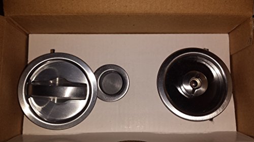 Kit x porte scorrevoli scrigno cromo satinato