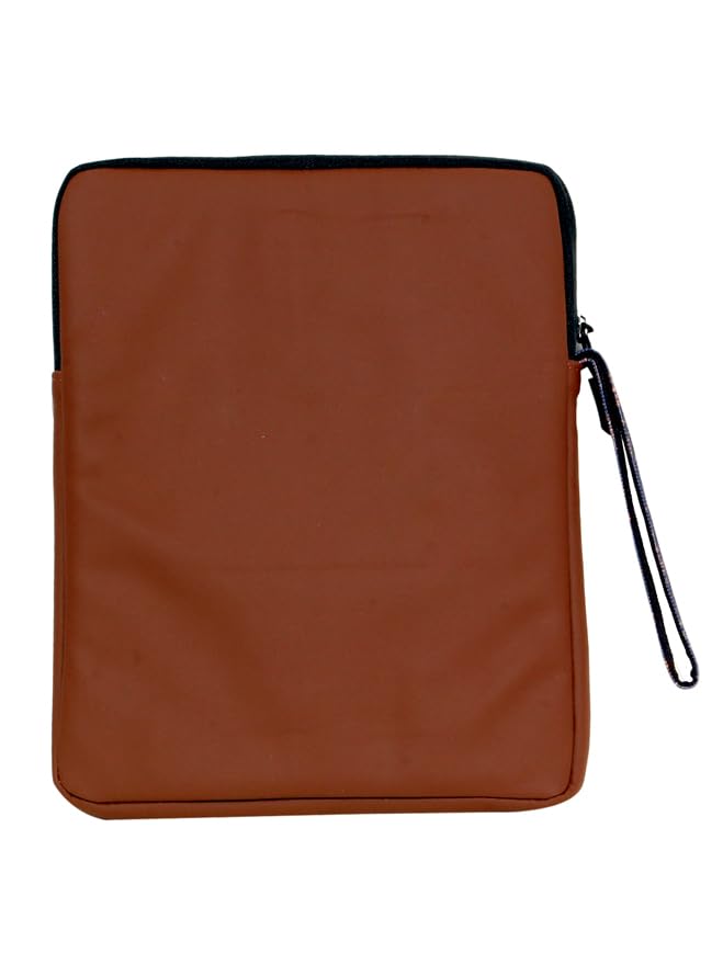 Image of ProElite Tablet Sleeve Case Cover for Upto 11.5 inch for iPad 10.2 /Air 10.9 /Pro 11 / Samsung /Lenovo /Galaxy Tab A9 Plus /S8 /S9 /Realme Pad /Honor Pad X9 /Xiaomi Mi pad 7 /Redmi Pad /Oneplus Pad, Brown Multileaf