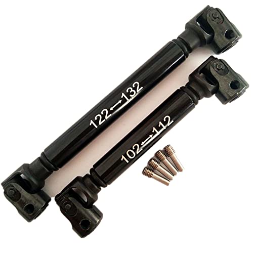 Hard Steel F+R Large Angle Center Drive Shafts - 2pcs Black fits Traxxas TRX-4 8250