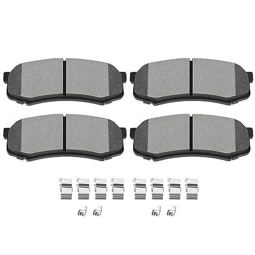 Image of SCITOO D606-7487 Disc Brake Pads Sets Rear Semi-Metal Brake Pads w /Hardware