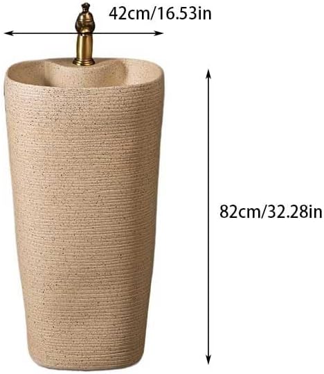 Bathroom Countertop Vessel Sink Home Bathroom Pedestal Sink Wash Basin Ceramic Hotel Pedestal Sink Vanity
