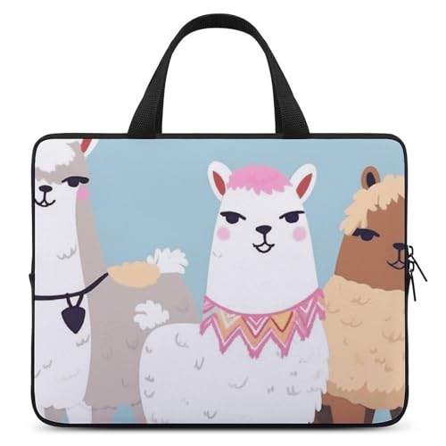 Housse ordinateur portable 10 anti-rayures pochette zippée alpaga