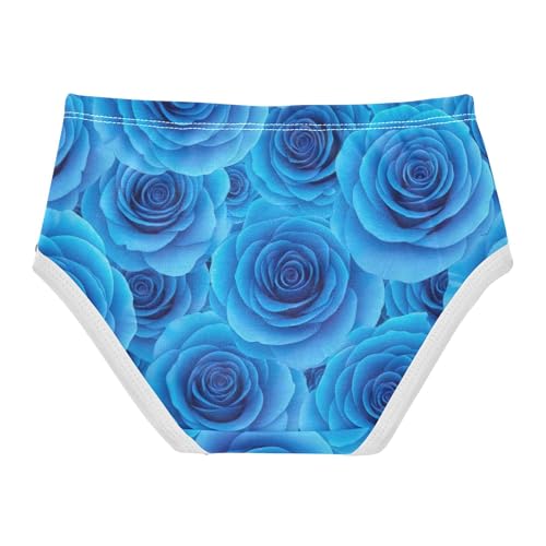 Florals Toddler Underwear Floral 2t Cotton Girl Panties Cute Blue Roses Kids Undies Briefs2