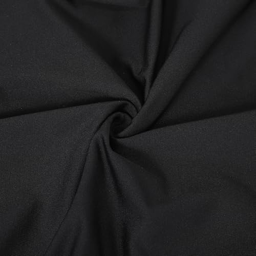 Image of JUXYES Pack of 4 Outdoor Stretch Trash Can Covers, Black Rectangle Spandex Waste Container Cover Decorative Cover for Outside Household Kitchen Bin, Fit for 23 Gallon Bin