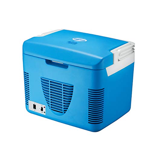 Autokühlschrank 12V, USB Power Operated Portable Mini Kühlschrank mit Kühl- und Wärmefunktion, Kühlschrank für Office Desktop PC Auto (blau)
