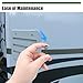 E377 RV Refrigerator Vent Cover Latch Set for RV Designer, Compatible with RV Refrigerator Latch and Converter Vent Latch, Travel RV Refrigerator Latch, 4 Per Pack
