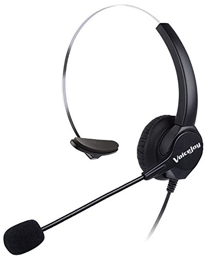 Voicejoy Hands-Free Call Center Noise Cancellation Corded Monaural Headset Telephone With Rj9 Plug Headset #TOP6