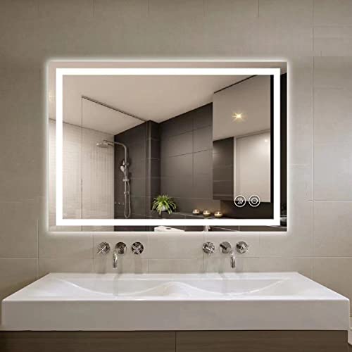 Panana 3 Colour Changing LED Light Illuminated Bathroom Mirror Wall Mounted with Demister Touch Sensor Switch (Rectangle 500mm x700mm) - Cosy Home Interiors Panana 3 Colour Changing LED Light Illuminated Bathroom Mirror Wall Mounted with Demister Touch Sensor Switch (Rectangle 500mm x700mm) - Image 6