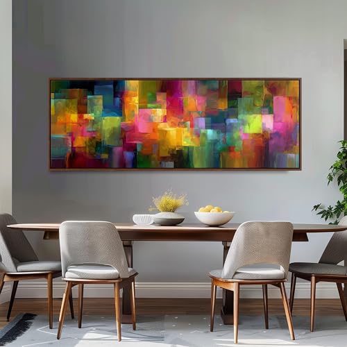 Impression grand format de tableau géométrique coloré sur toile fine - 2