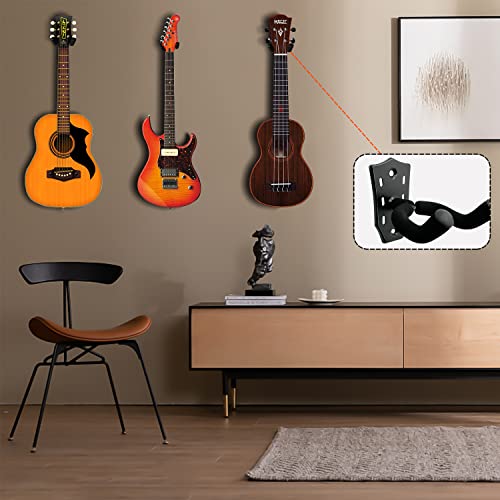 MOYACA Lot de 2 supports muraux en métal pour guitare avec vis, support de guitare avec éponge de protection, support de… - Les Beatles, Paul McCartney, John Lennon, RIngo Starr, George Harrison MOYACA Lot de 2 supports muraux en métal pour guitare avec vis, support de guitare avec éponge de protection, support de… – Image 7